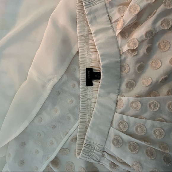 J.Crew cream midi skirt with appliqué - Picture 2 of 4